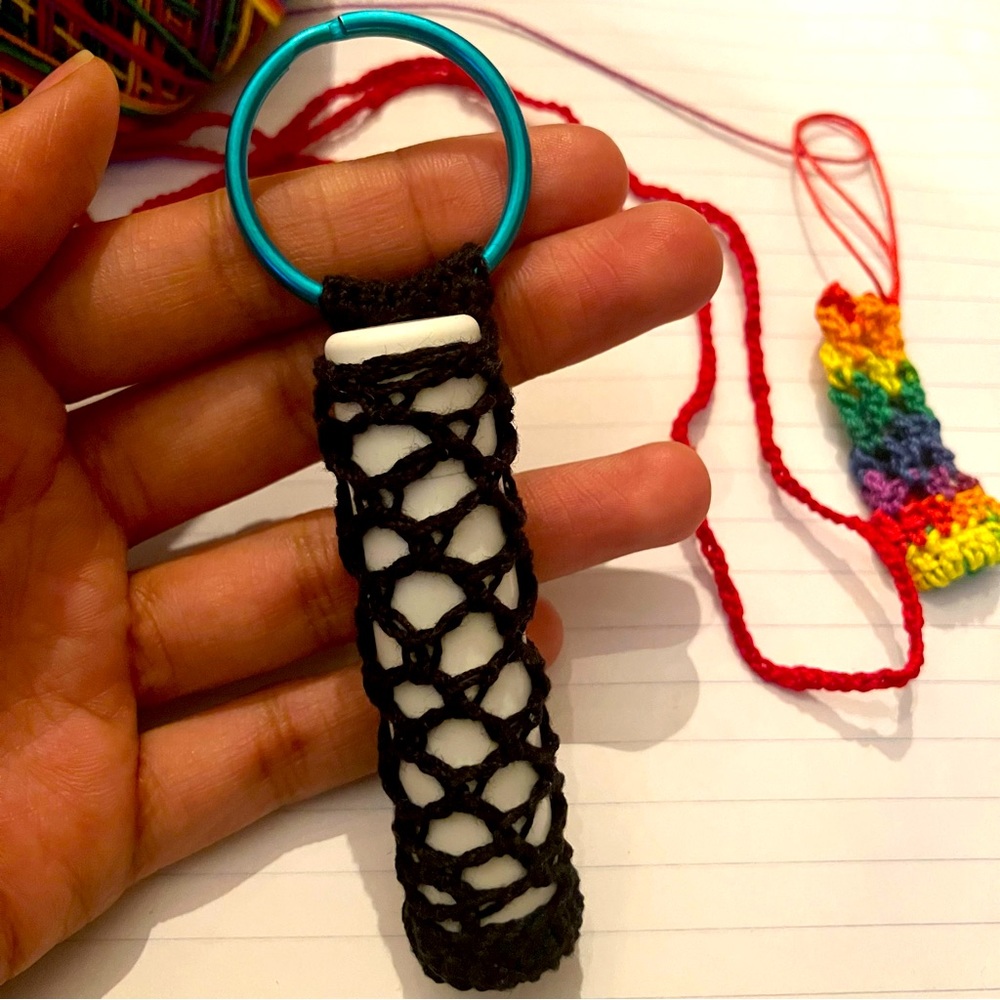 Chapstick Holders | Keychain | MicroCrochet
